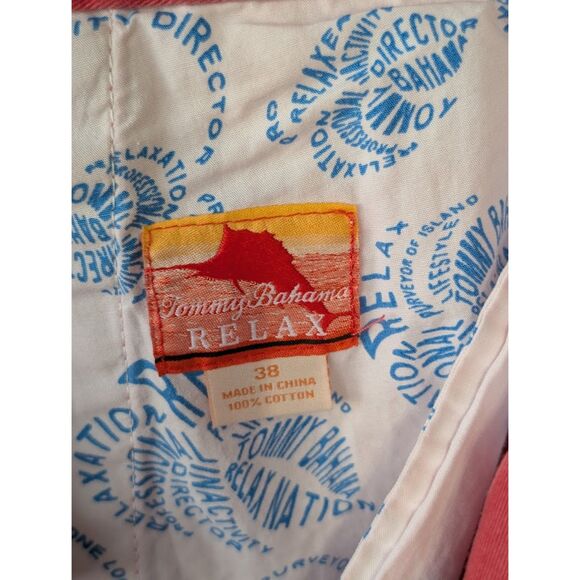 Men's Tommy Bahama Relax Casual Shorts Red Size 38 - Picture 5 of 10